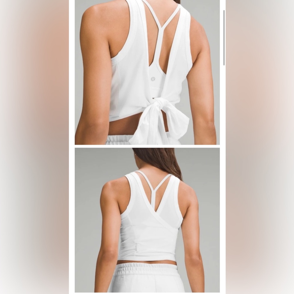 Lululemon Athletica ITS A TIR White Tank Top SIZE 4